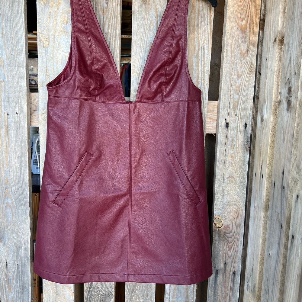 Urban Outfitters mini faux leather dress